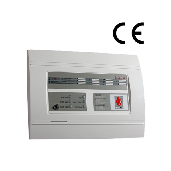 Lifeco conventional fire alarm panel, provides 12  zones