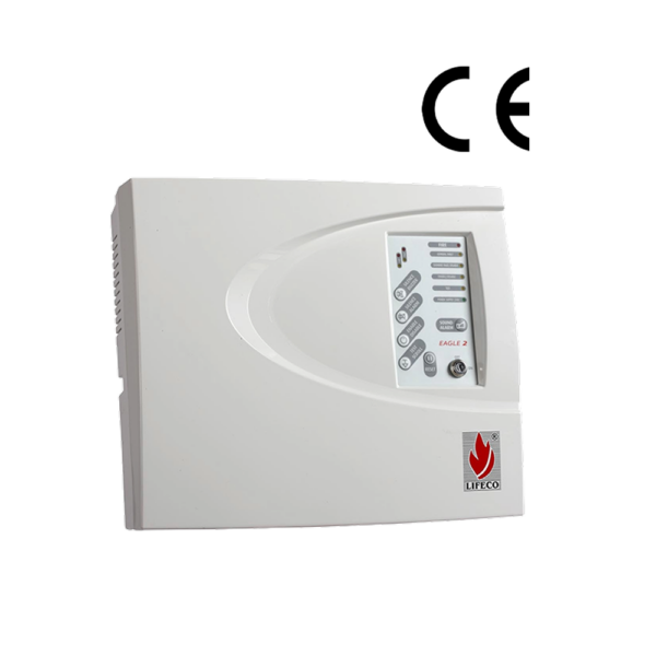 Lifeco conventional fire alarm panel, provides 2  zones