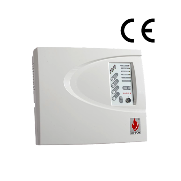 Lifeco conventional fire alarm panel, provides 4  zones